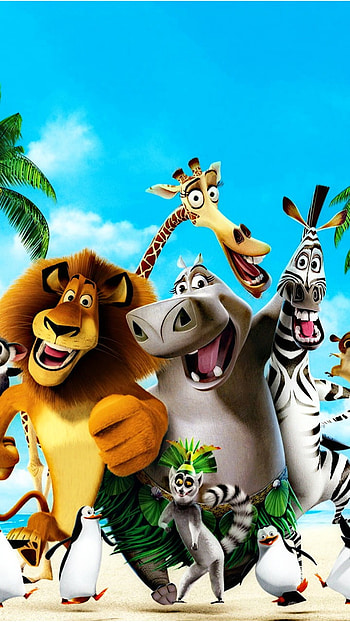 Madagascar, cloud, sky, Disney, Character HD phone wallpaper