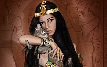 Egyptian, Fantasy, Cat, Occult HD wallpaper