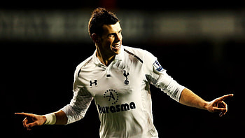 Gareth Bale, Celebration , Real Madrid, Madrid skyline HD wallpaper