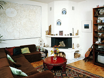 Interior, Miscellanea, Miscellaneous, Sofa, Furniture, Fireplace HD wallpaper