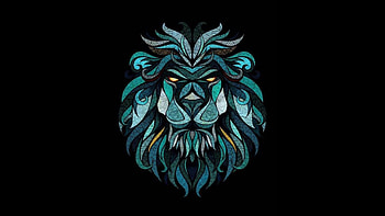 Crystal Lion HD wallpaper