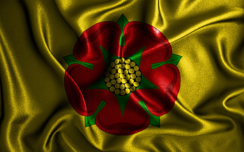 Lancashire flag, , silk wavy flags, english counties, Flag of Lancashire, fabric flags, 3D art, Lancashire, Europe, Counties of England, Lancashire 3D flag, England HD wallpaper