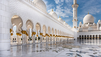 United Arab Emirates, Sheikh Zayed Mosque, U HD wallpaper
