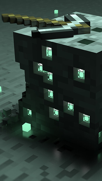 Minecraft Glow: Epic Vibes, video game, Minecraft HD phone wallpaper