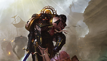 Warhammer, Warhammer 40k, Space marines, Black templars, Imperors champion HD wallpaper