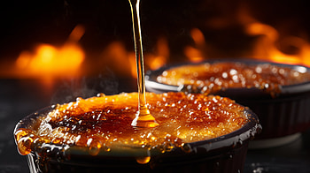 Gourmet Crème Brûlée - Fiery Sweet Delight, food, crème brûlée HD wallpaper