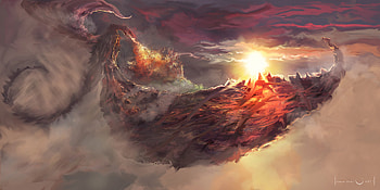 Dragon Painting Art , dragon, painting, artist, artwork, digital-art, deviantart HD wallpaper