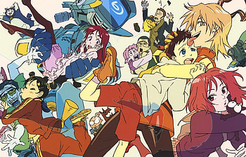 FLCL, Haruko Haruhara HD wallpaper