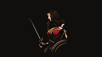 Wonder Woman Game, Minimal artwork HD wallpaper