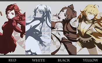 Anime RWBY Ruby Rose Weiss Schnee Blake Belladonna Yang Xiao Long HD wallpaper