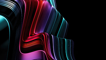 Shapes And Waves Lines , abstract, artist, artwork, digital-art, behance HD wallpaper
