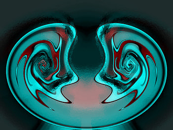 isometric 2, blue, isometric, abstract, red HD wallpaper