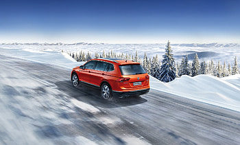 Volkswagen Tiguan, Car, Volkswagen, Tiguan, red HD wallpaper