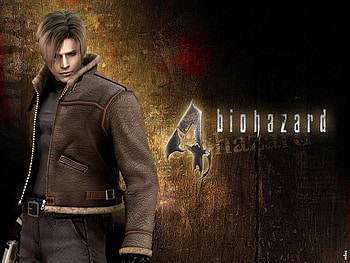 Leon Scott Kennedy, biohazard, style, leon, jacket, hair style, adventure, action, hero, video game, resident evil 4, capcom, gun, leon kennedy, resident evil HD wallpaper