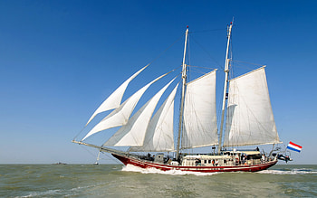 Landscape, Ships HD wallpaper