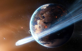 Planet, Comets HD wallpaper