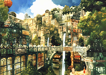 City, Fantasy HD wallpaper