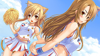 Nyan Koi!, comedy, cheerleaders, Kanako Sumiyoshi, anime, ecchi, supernatural, manga, Kaede Mizuno HD wallpaper