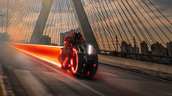 Tron: Ares — Neon Lightcycle Surge, Tron: Ares HD wallpaper