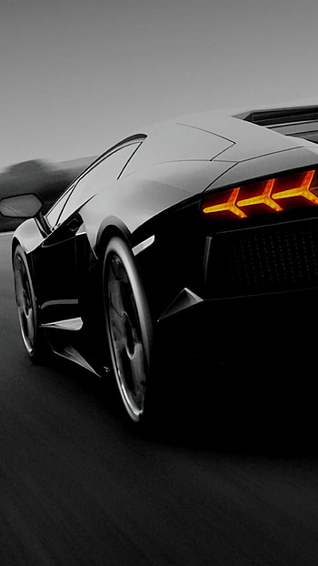 Lamborghini Aventador , Black design, Impressive car, Striking visuals HD phone wallpaper