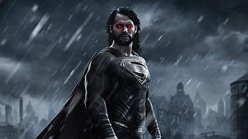 Superman Black Suit Long Hair, superman, superheros, artwork HD wallpaper
