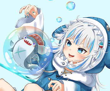 Gawr Gura, hololive, Gawr Gura, Anime, Virtual Youtuber HD wallpaper