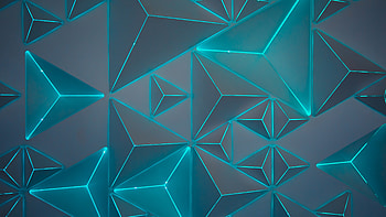 Neon light geometric , Triangular patterns, Vivid colors, Modern aesthetic HD wallpaper