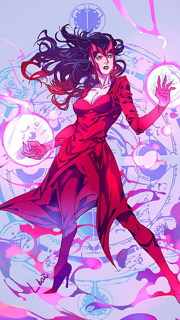 Scarlet Witch, Marvel, Supergirl HD phone wallpaper