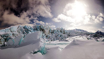 Winter in the Frozen North, nature, mountains, snow, ice HD wallpaper