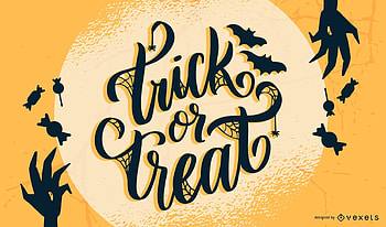 :), halloween, word, black, moon, yellow, vexels, card, vector HD wallpaper