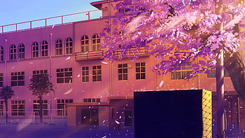 Anime School Artwork, school, anime, artist, artwork, digital-art HD wallpaper