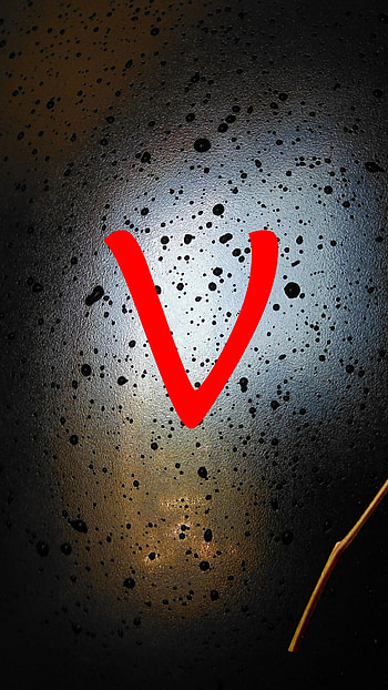 V Letter, Red Letter HD phone wallpaper