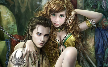 lovers, eyes, male, love, female HD wallpaper
