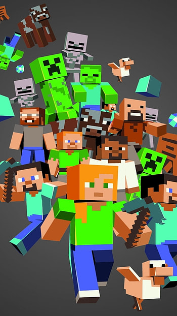 video game, Minecraft HD phone wallpaper