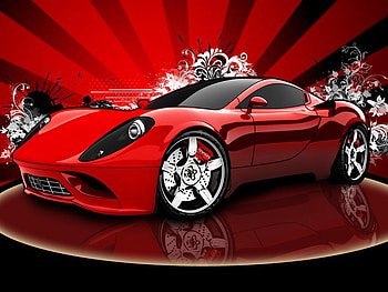 Ferrari, abstract, car HD wallpaper