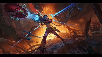 Jinx-Arcane, Jinx (League Of Legends), video game, Legends of Runeterra, Zaun (League Of Legends) HD wallpaper