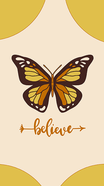 Butterfly, orange HD phone wallpaper