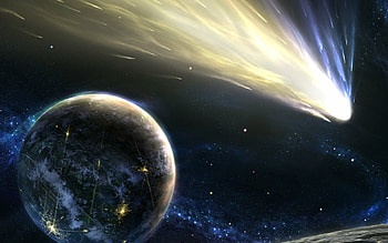Space, Comets HD wallpaper