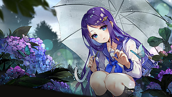 Anime Original, Anime, girl, sit, original HD wallpaper