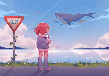 Fish Prade, artist, artwork, digital-art, deviantart HD wallpaper