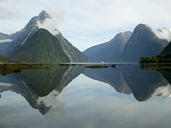 Mitre Peak New Zealand, cool HD wallpaper