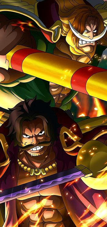 One piece, pirates, art, Anime, king, haki, emperors, Edward-Newgate, roger, rivals, one-piece HD phone wallpaper