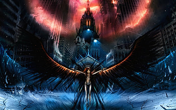 the dark angel has come, gothic, bvb, zexon, anime HD wallpaper