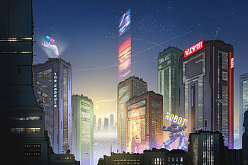 Electric Nights Retro Cyberpunk City, cyberpunk, artist, artwork, digital-art, artstation HD wallpaper