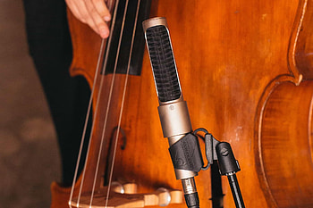 Record double bass, N22 AEA ribbon mics, Preamps, High-quality sound HD wallpaper