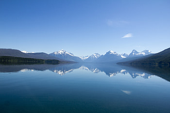 Nature, Water, Mountains, Smooth, Surface, Basin, Open Spaces, Expanse HD wallpaper