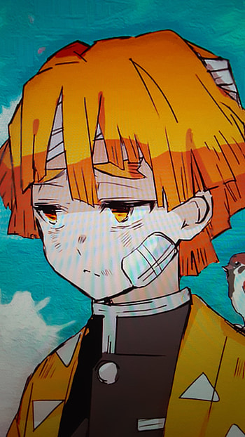 Zenitzu, art, cartoon HD phone wallpaper
