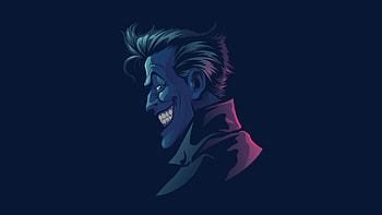 Joker Minimal, joker, supervillain, superheroes, minimalism, minimalist, dribbble HD wallpaper