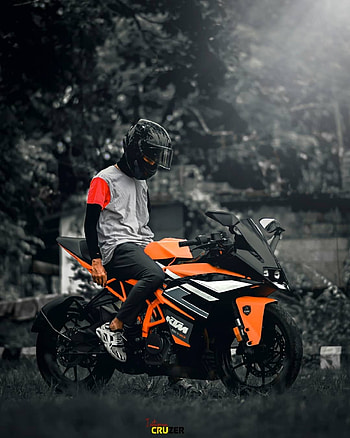 Ktm rc200 bs6, automotive lighting, motorcycle HD phone wallpaper