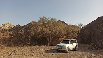 Mitsubishi Pajero, sky, camping, mountain, car, suv HD wallpaper